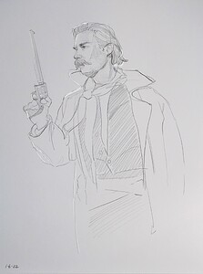 jan 6 cowboy sketch