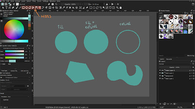 Shape tool
