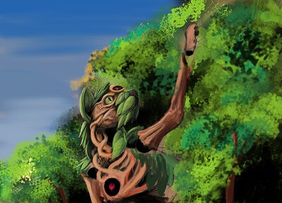 KritaPromptCatNPlant_4-11-23_b