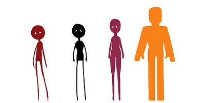 OCs as stickpeople_without clothes and hair