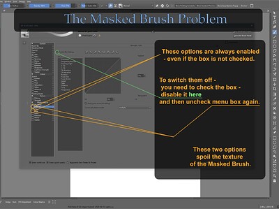 Masked brush problem