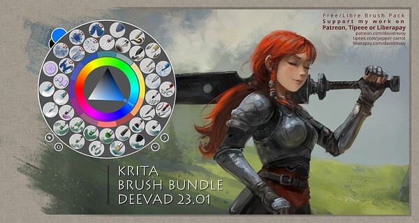 [update] Deevad 2025-01 Brush Bundle - Brushes and Bundles - Krita Artists