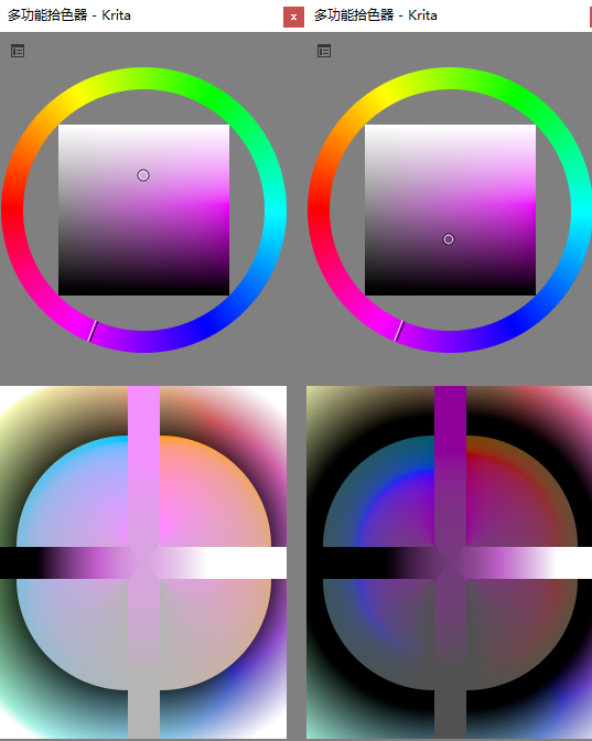 Dynamic real time change of Mypaint color picker - Feature 