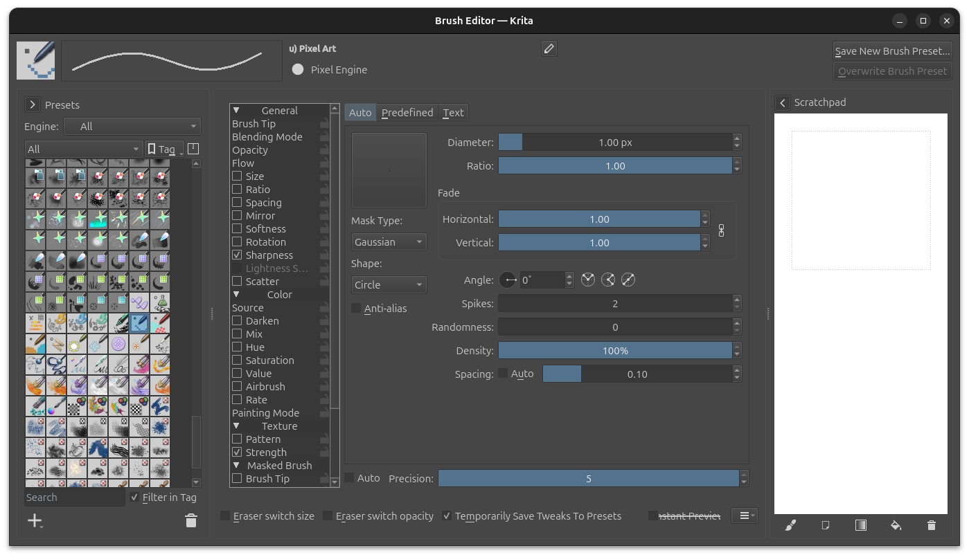 Fix: Brush Editor Overflowing / Cutting Off on 768p Screens (Linux