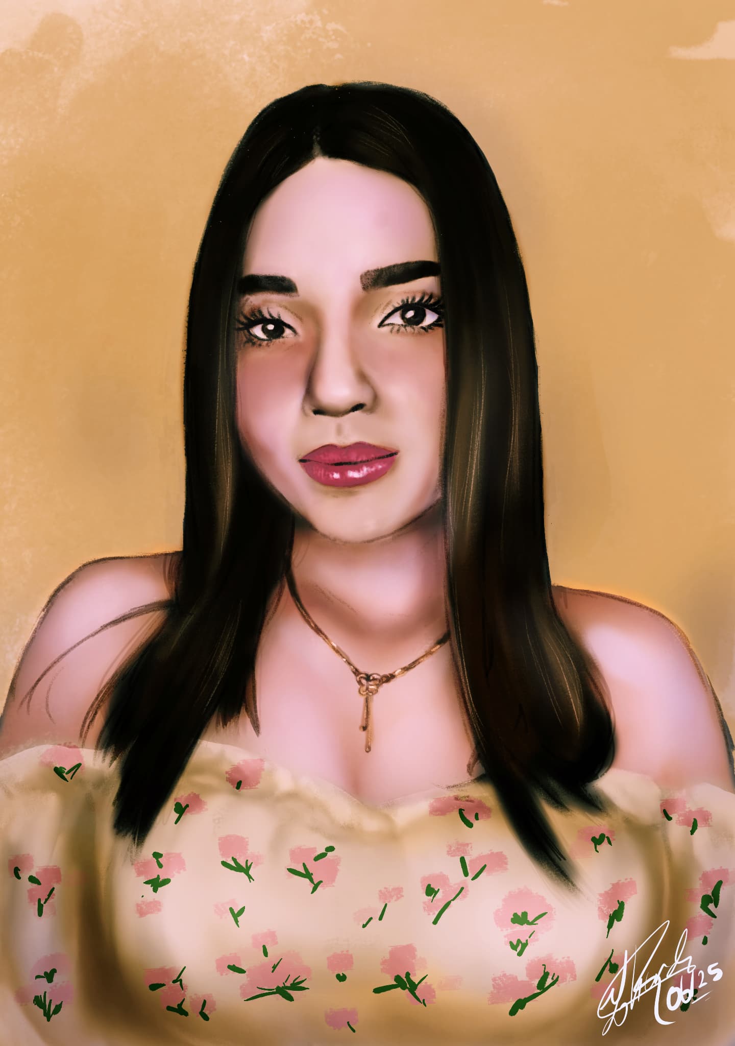 Portrait of my sister for her birthday - Finished Artworks - Krita Artists