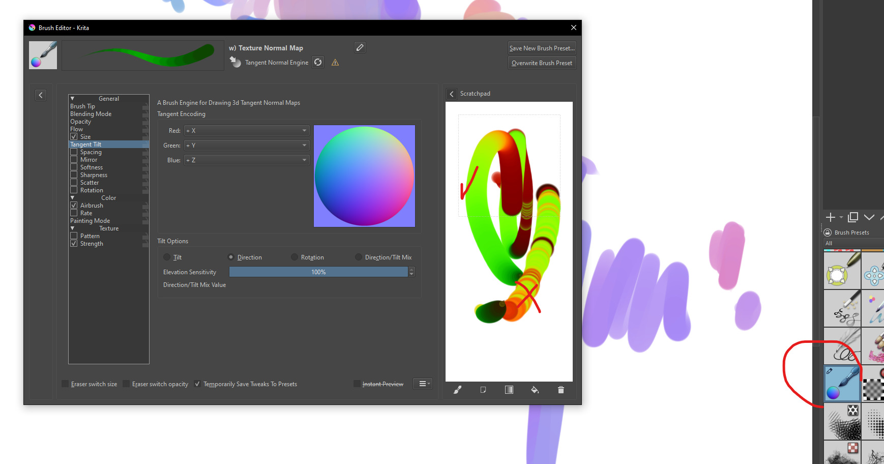 Texture Normal Map Brush - how do I add color and custom stroke ...
