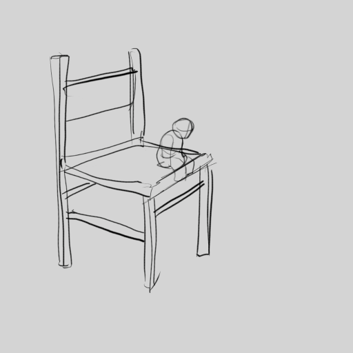 Standing up from chair