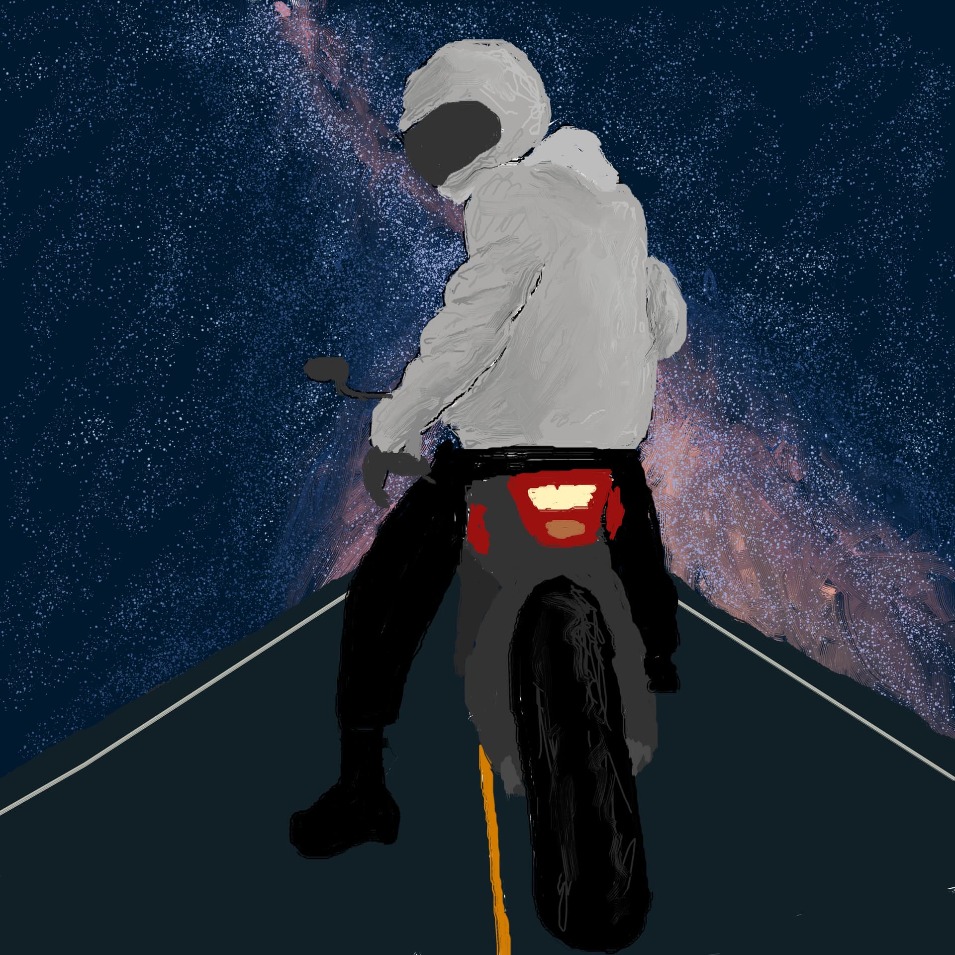 The Midnight Rider - Finished Artworks - Krita Artists