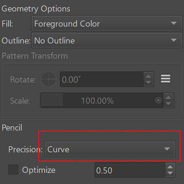 Curve stick to default setting in freehand path tool Artists Feedback
