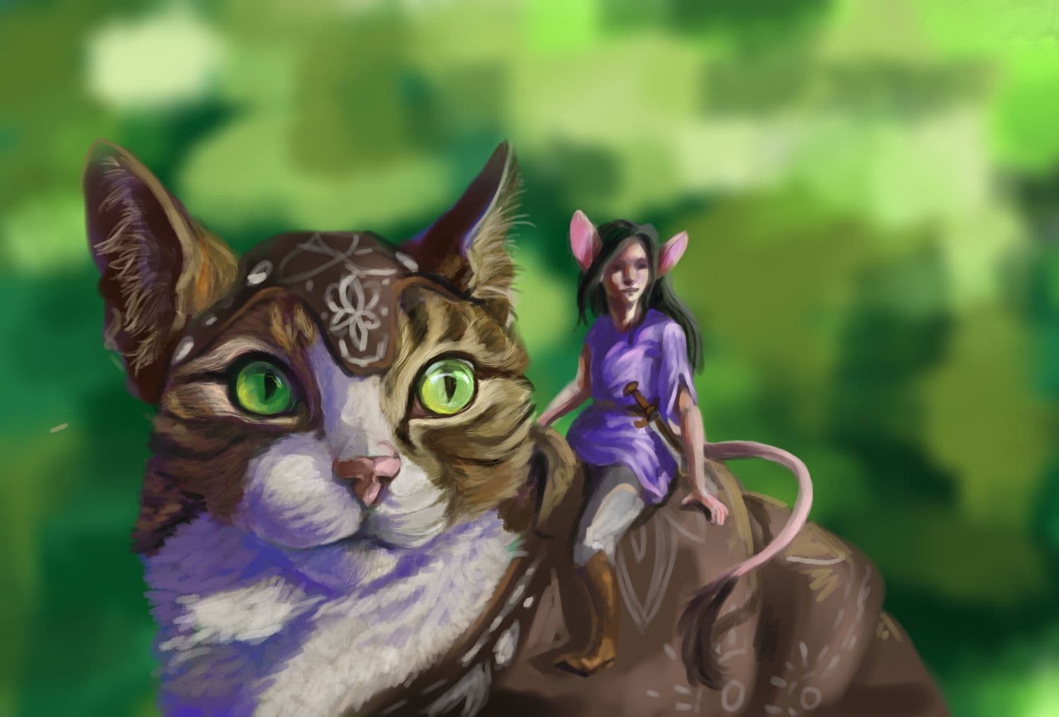 Kitty Rider WIP cat rider. Not sure I like where it's going - sketchbook - Krita ...