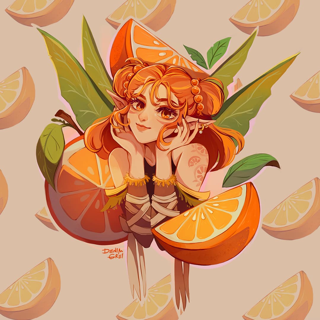 clementine-finished-artworks-krita-artists
