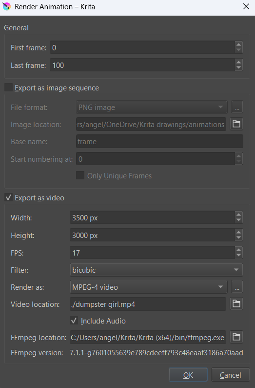 Why wont my krita render my animation? - General Questions - Krita Artists