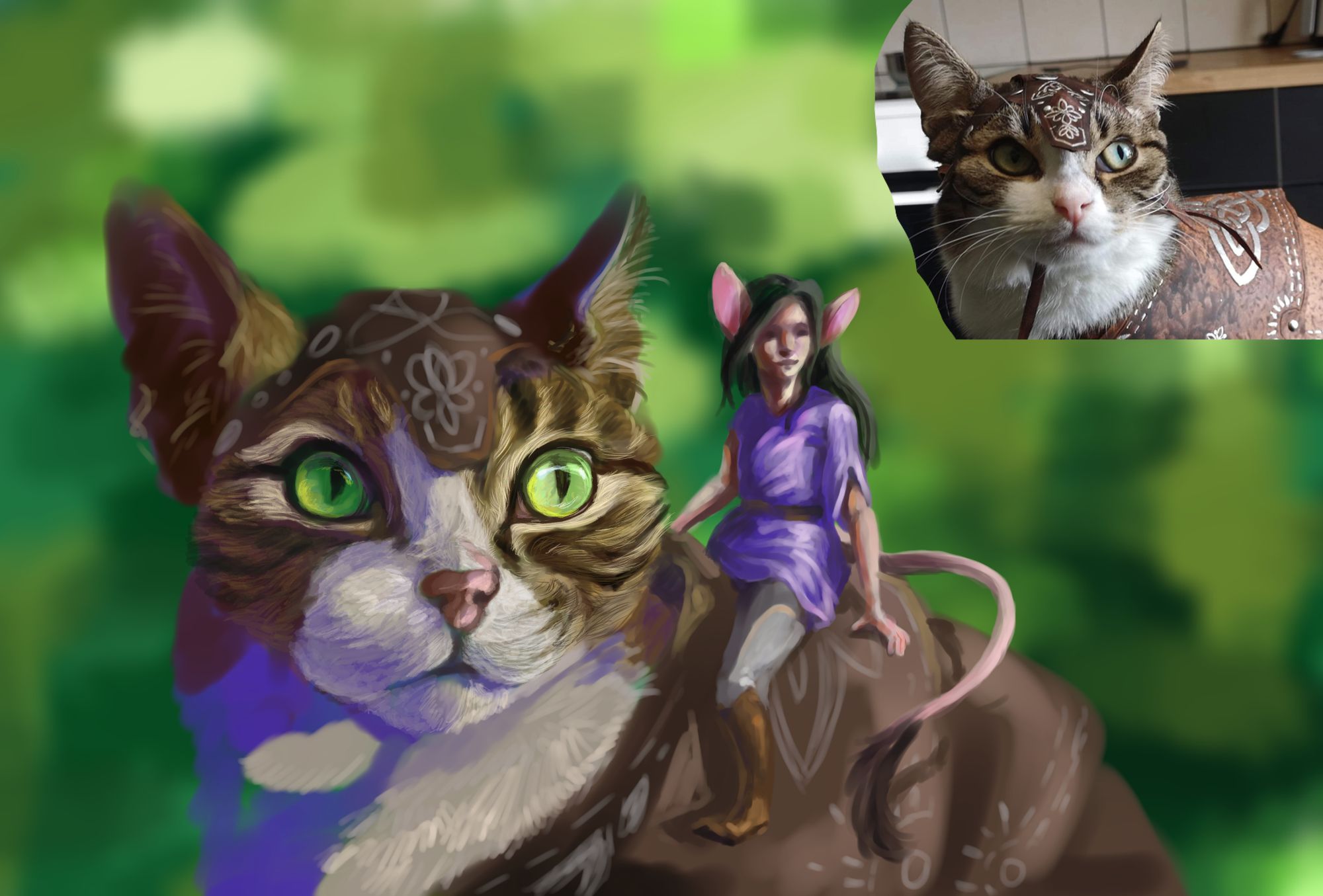 WIP cat rider. Not sure I like where it's going - sketchbook - Krita ...