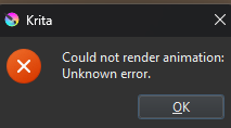 HELP ! "could not render animation: unknown error' - General Questions ...