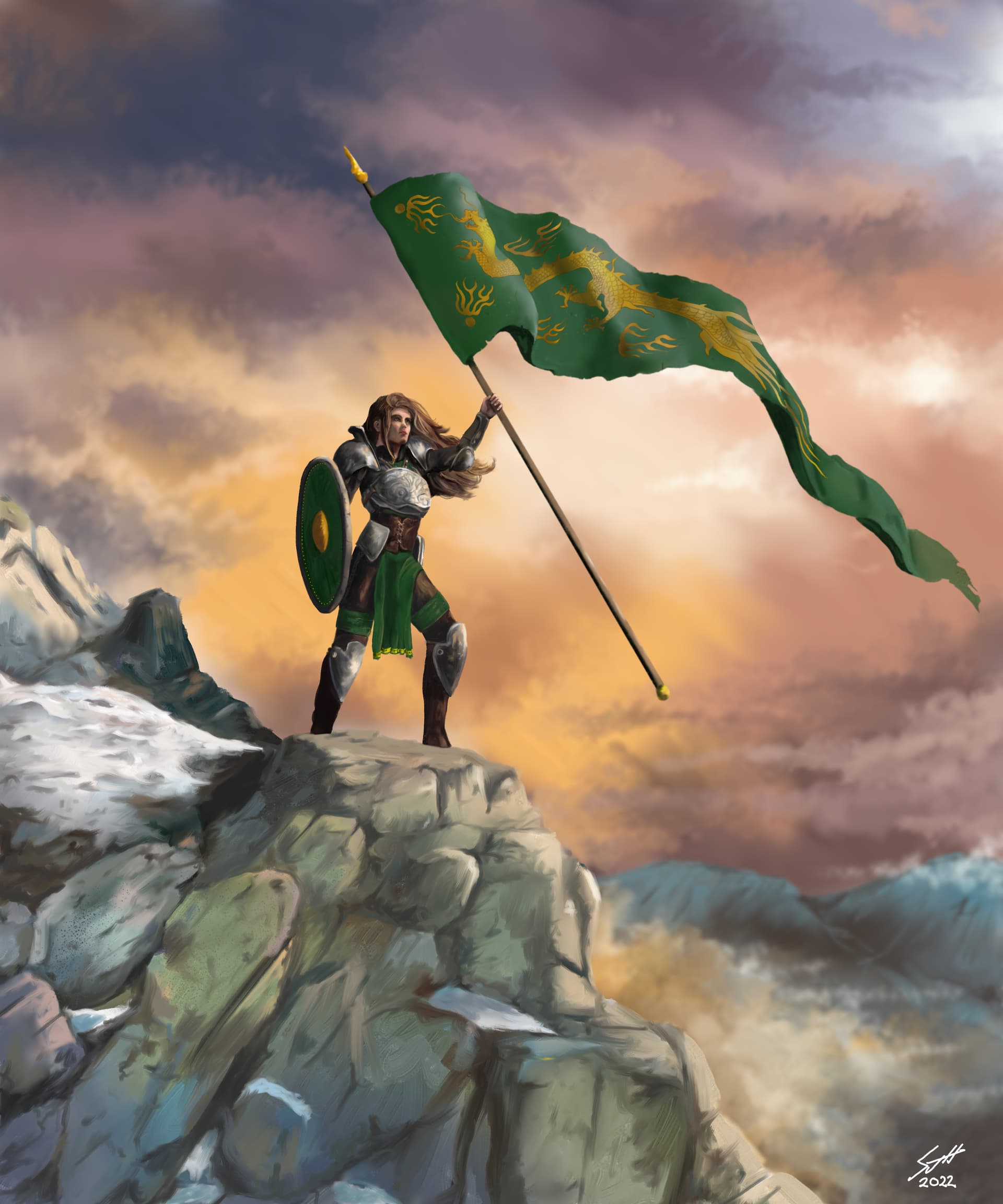 Standard bearer Finished Artworks Krita Artists