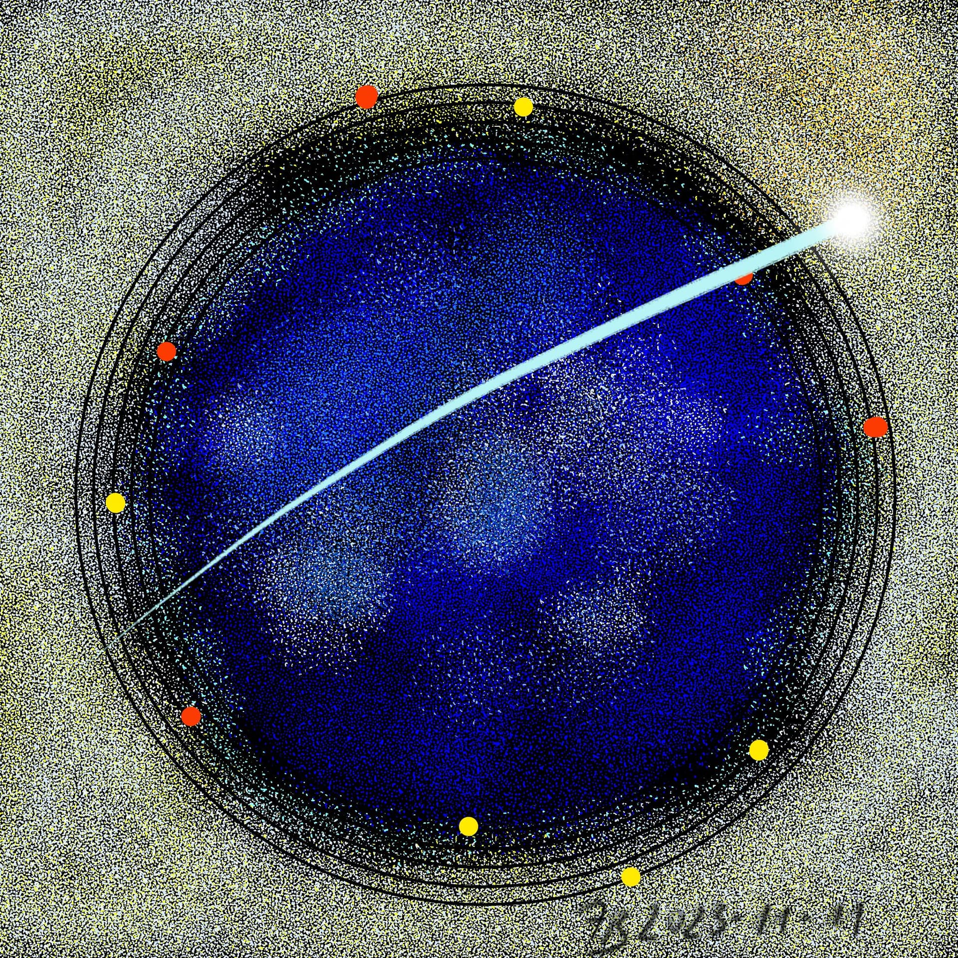 Untitled abstract space theme - Finished Artworks - Krita Artists