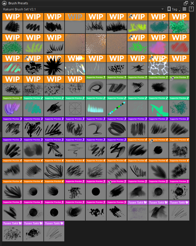 Rakurri Brush Set V2 Free Krita Brushes 😁 53 by Rakurri Brushes