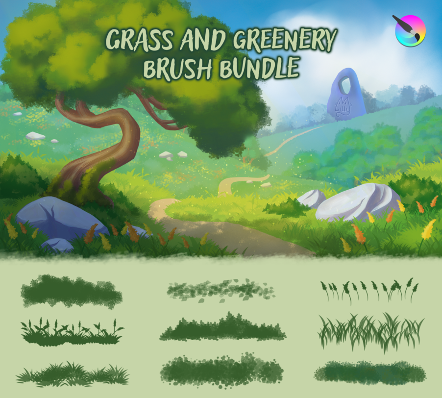 Grass And Greenery Brush Bundle Brushes And Bundles Krita Artists
