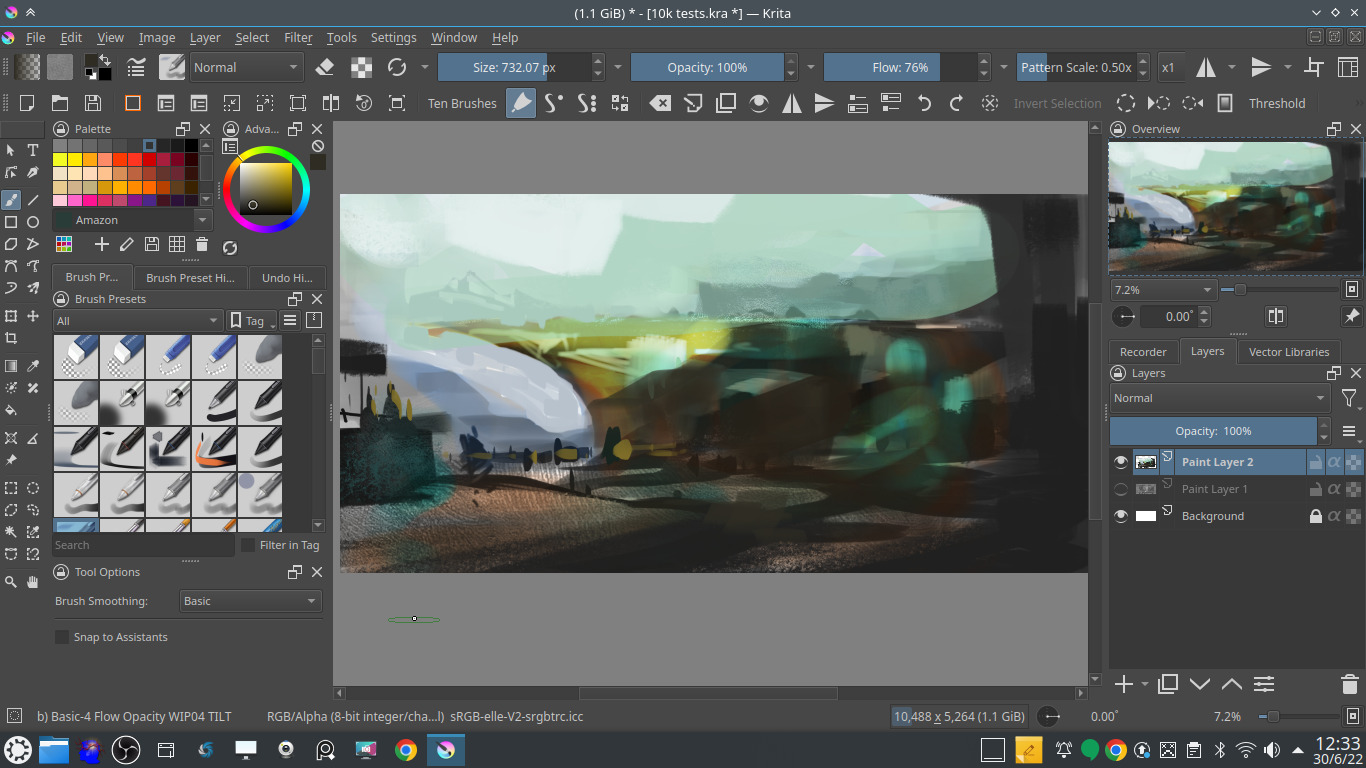 Improving Krita's PERFORMANCE with Brushes for BIGGER paintings ...