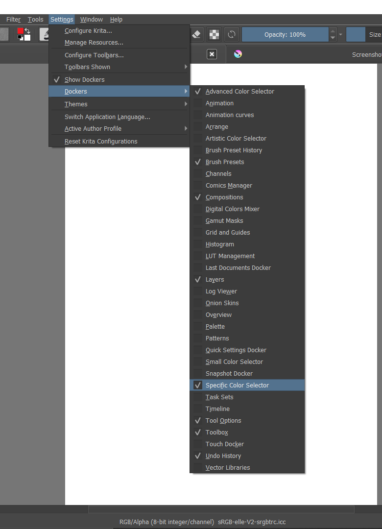 Is there an option for a cmyk color picker like photoshop has