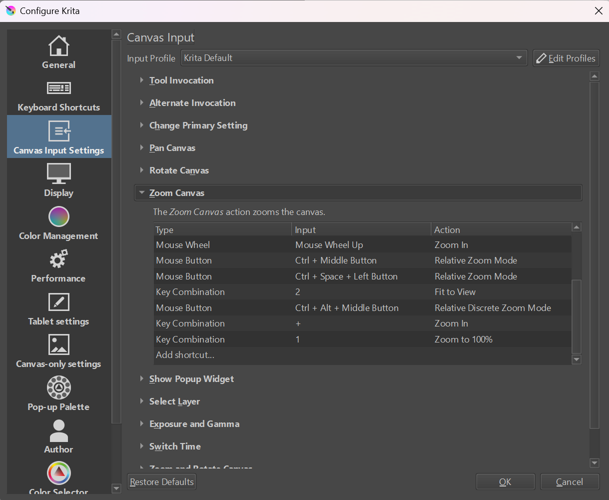 I have set a brush to CTRL+ALT+1 - Basics & Interface - Krita Artists