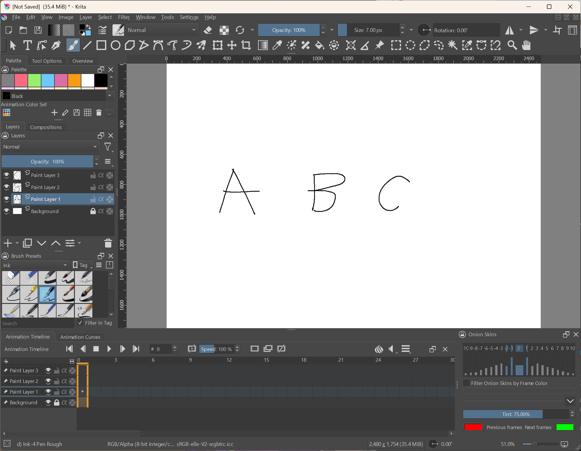 How do I animate my frames after I accidentally drew them on different ...