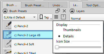 Brush Presets - icon size
