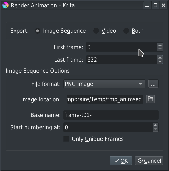 Animation refuses to render properly - General Questions - Krita Artists