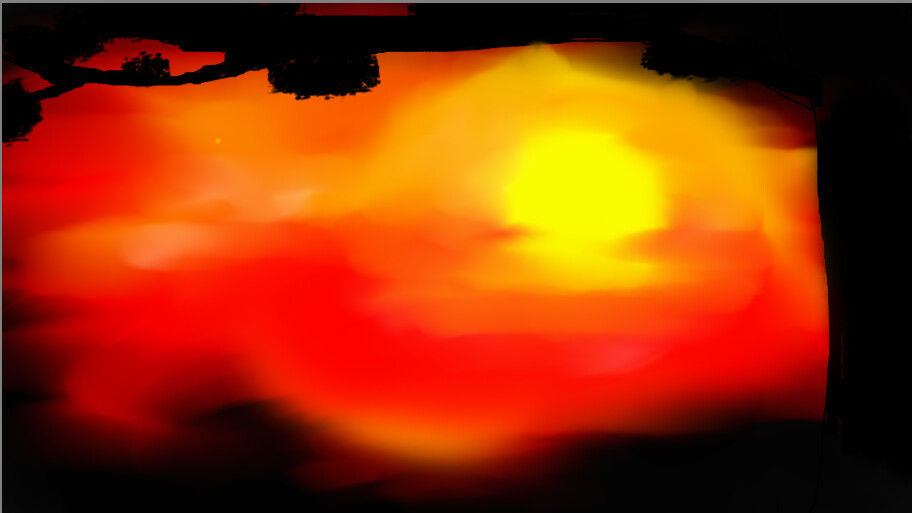 Scenery made with spray paintings - Animations - Krita Artists