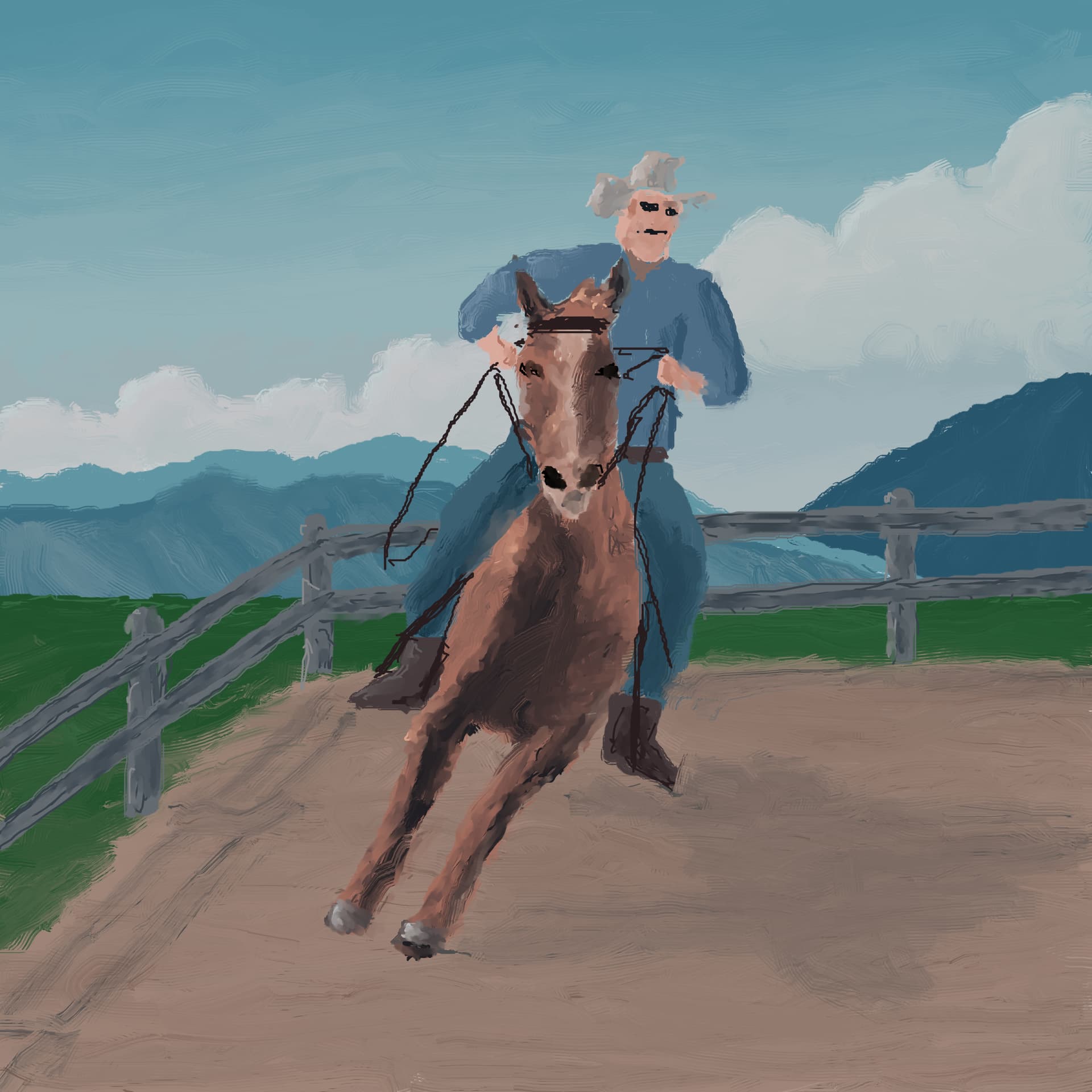 Horse and Rider - Finished Artworks - Krita Artists