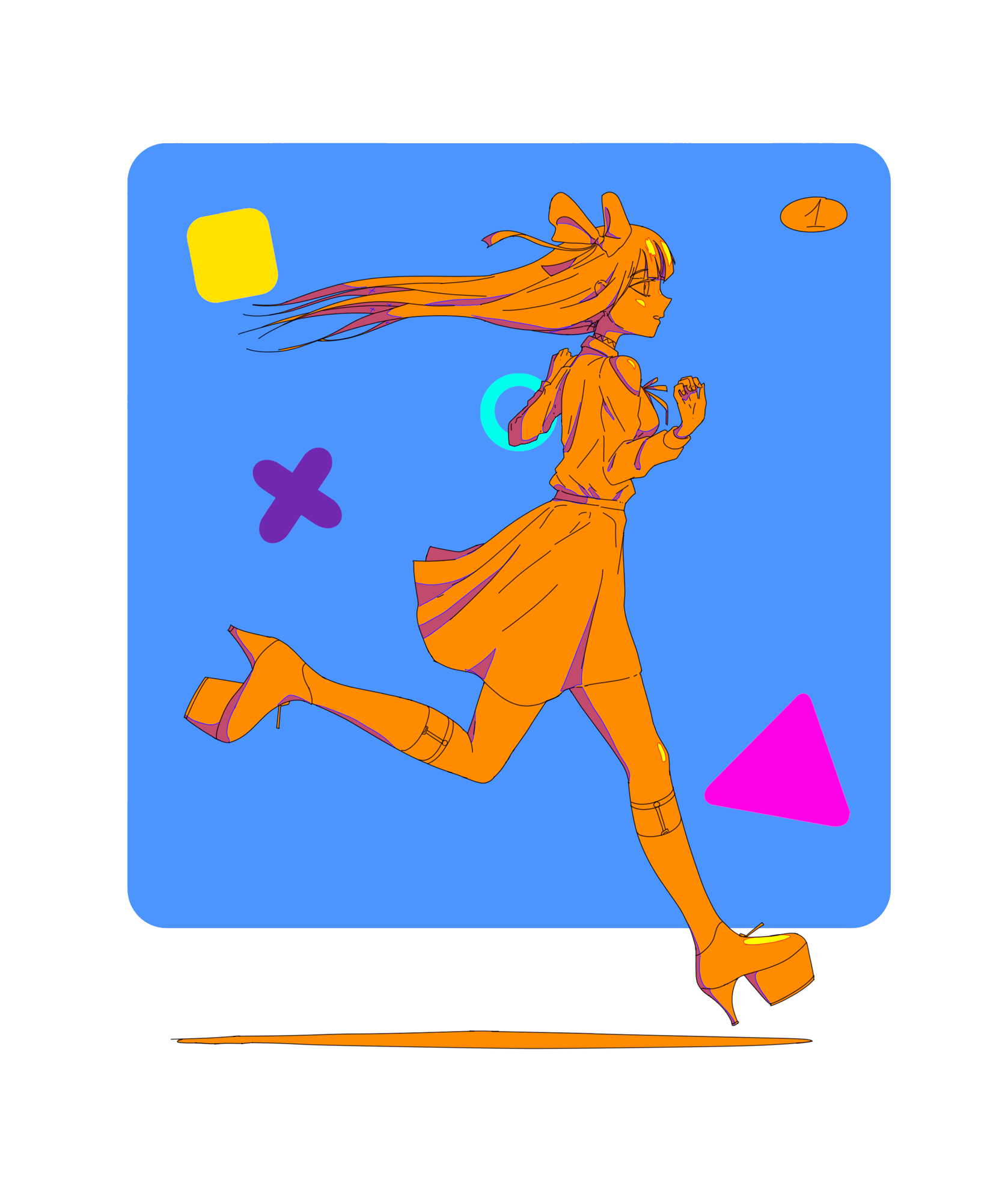 Ririsya Fanart. Run - Animations - Krita Artists