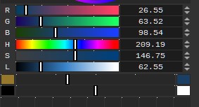 Mixer colors not showing