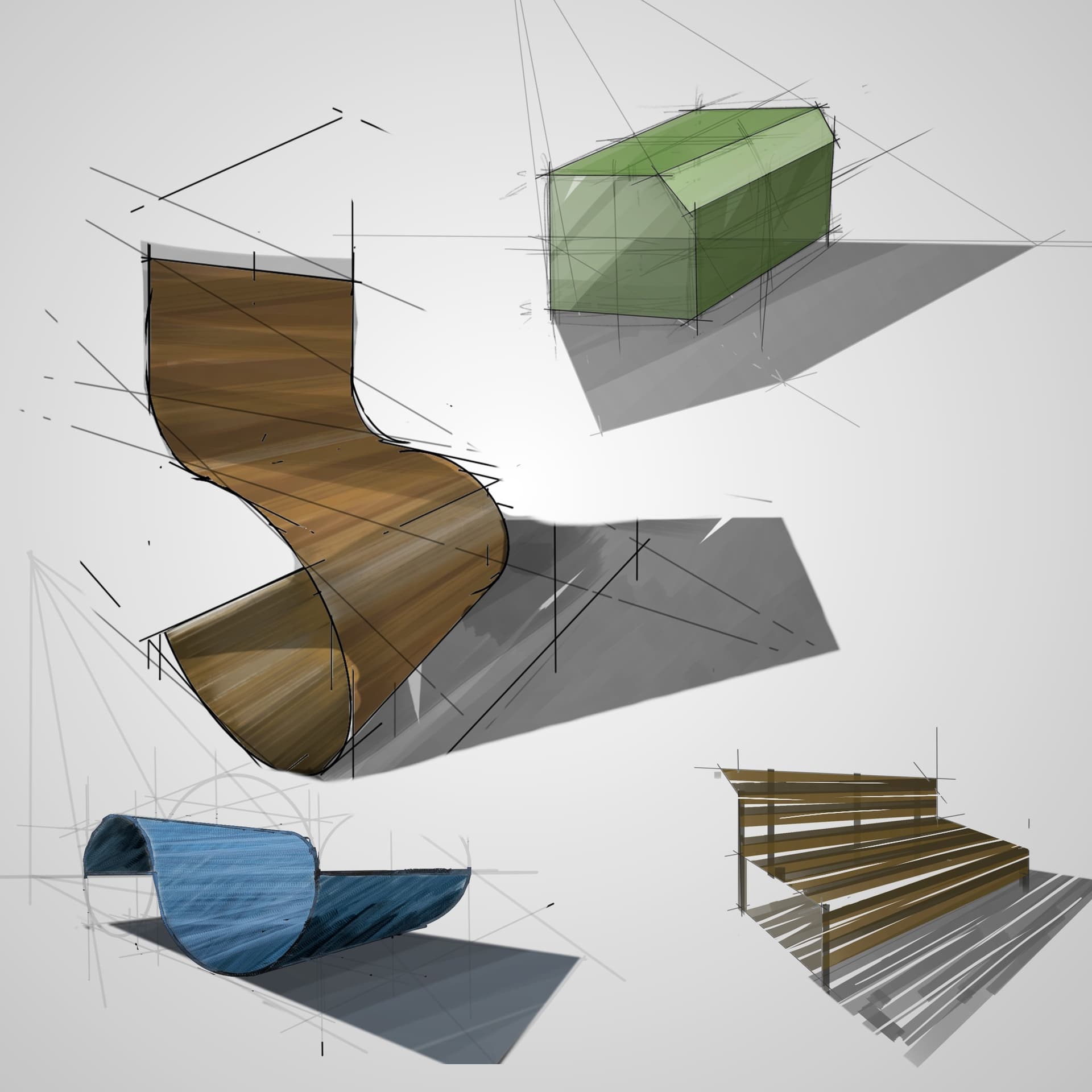 Draft generic shapes (test sketch drawing style) - Finished Artworks ...