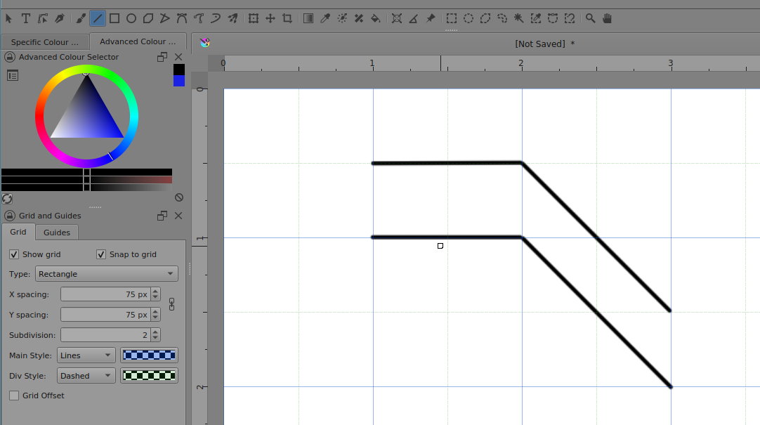 How to draw a 2 cm line - General Questions - Krita Artists