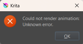 Can't render animation - General Questions - Krita Artists