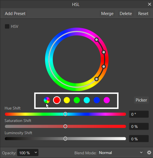 Is there an analogue of the selective color correction filter in Krita ...