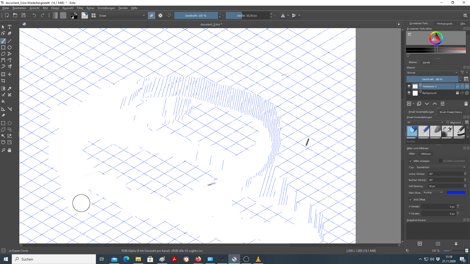 How to Put a Grid on a Picture Krita for Better Composition and Alignment