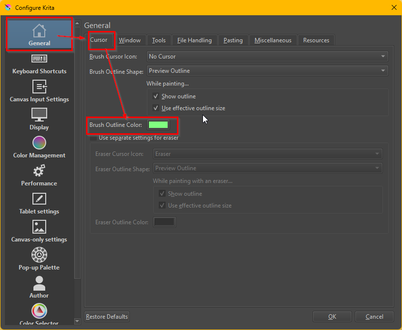 How To Change Outline Color