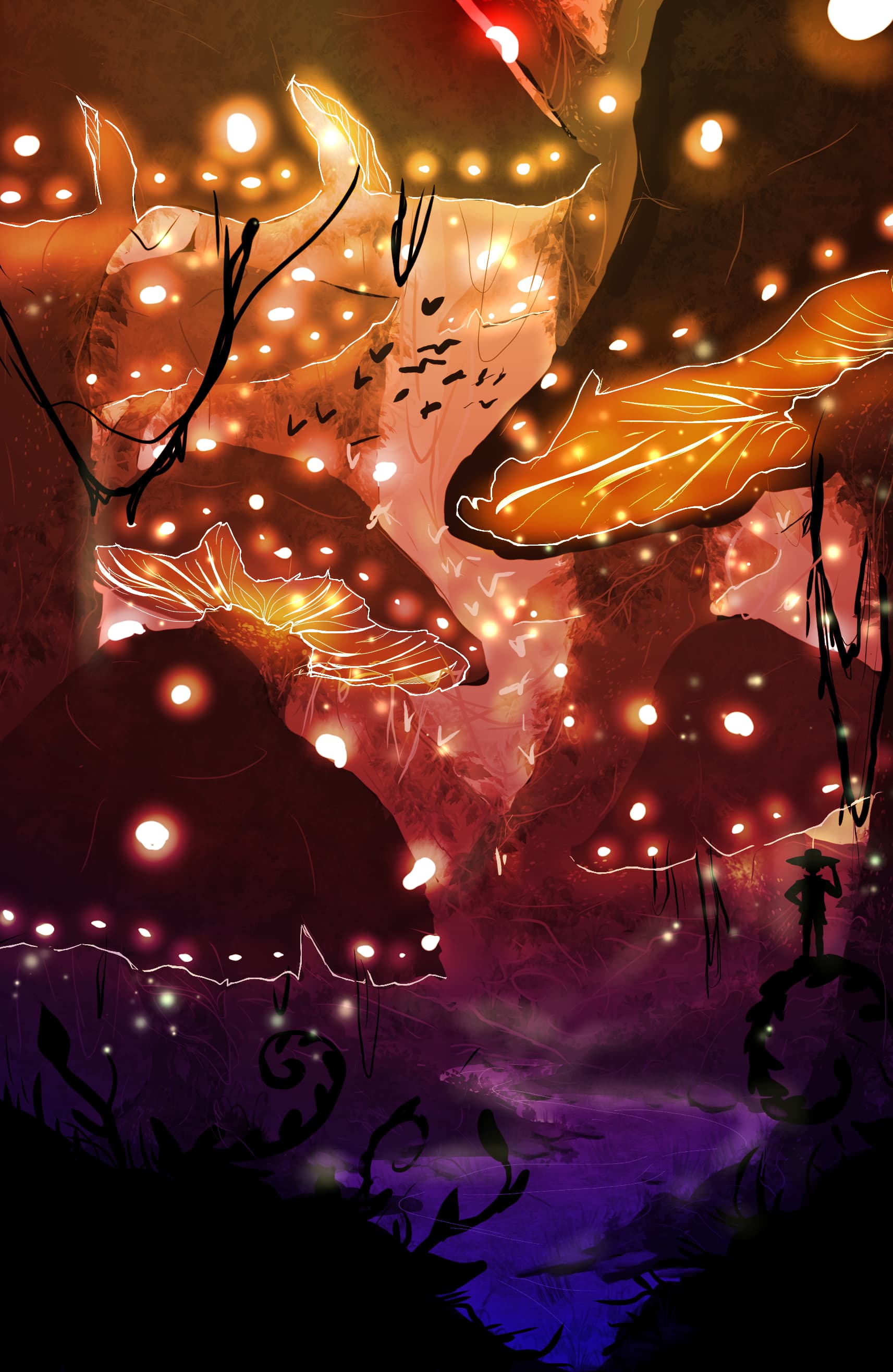 Mushroom Forest - Finished Artworks - Krita Artists