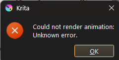 Can't export animations or time lapse - General Questions - Krita Artists