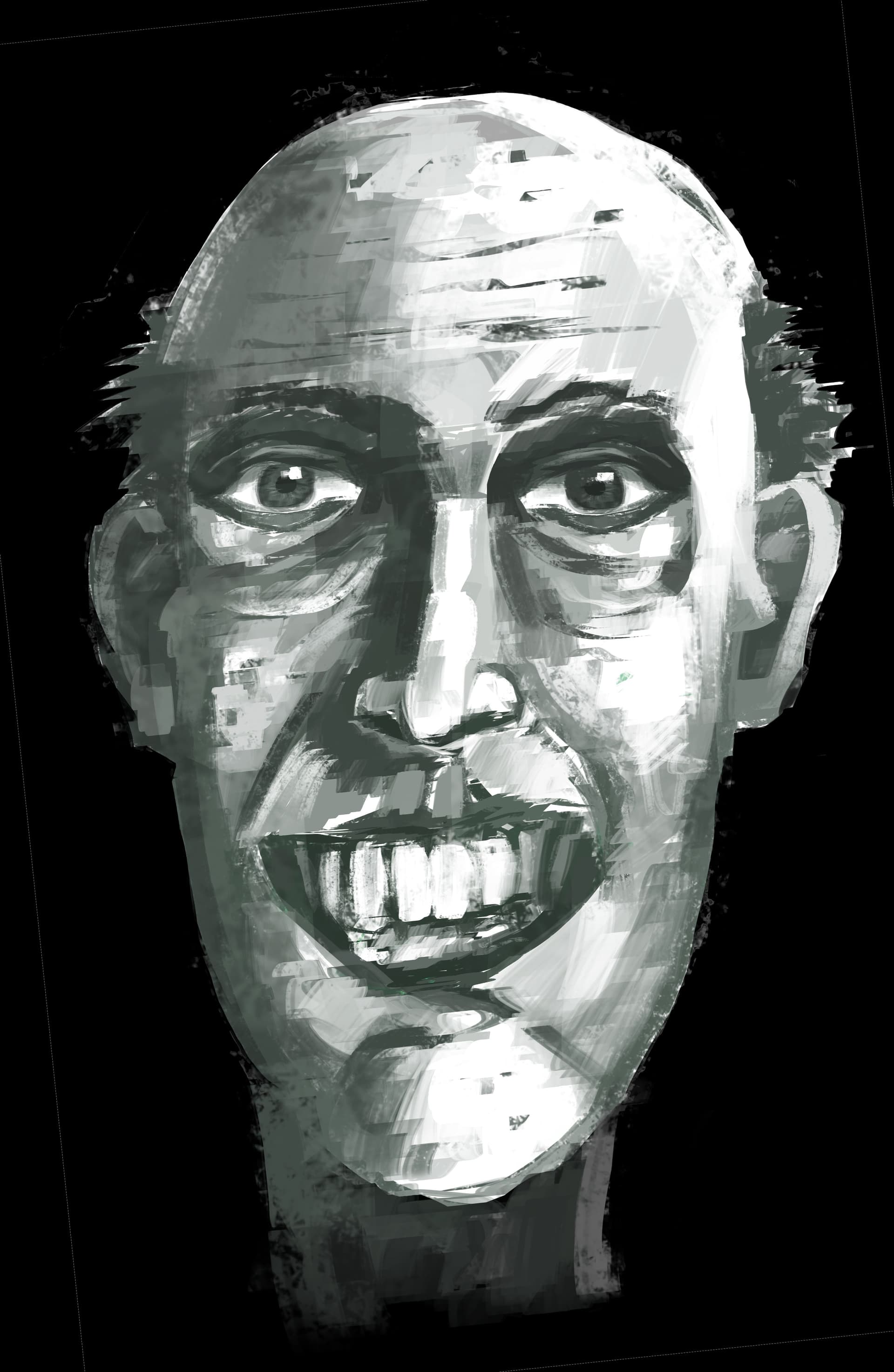 Creepy old man- @fizzyflower brushes - Finished Artworks