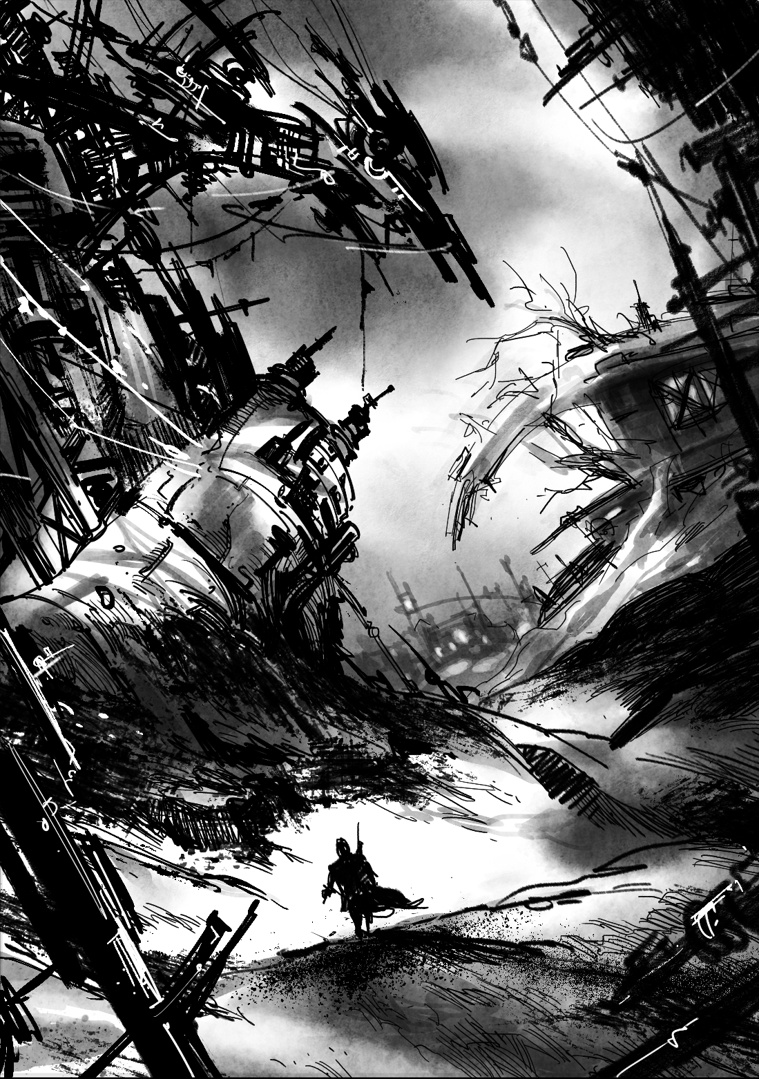 The vagabond of future - Finished Artworks - Krita Artists