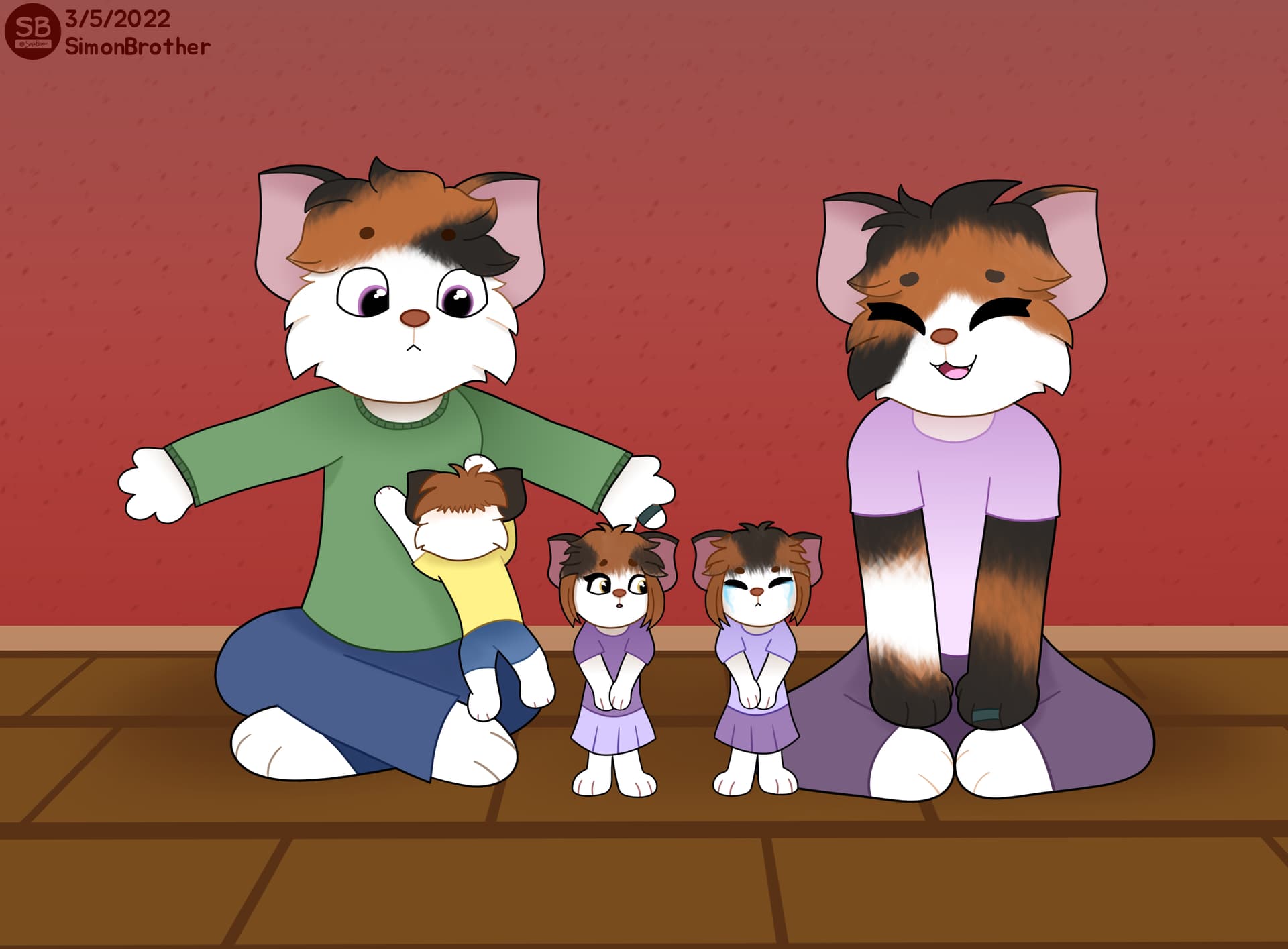 Catherine And Jasper s Triplets Finished Artworks Krita Artists