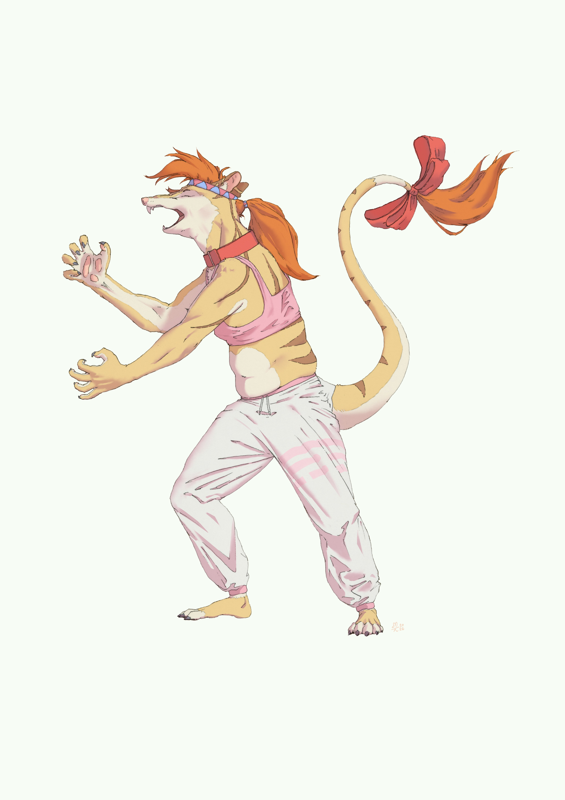 Dual Character Illustrations for Music Visualizer (Lem the